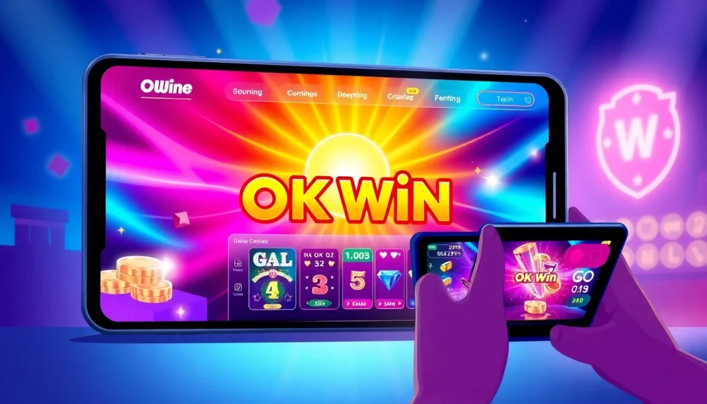 Play an engaging OK Win game on your smartphone with colorful graphics.
