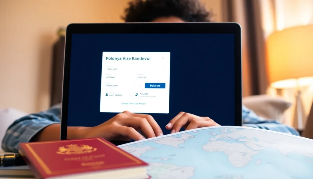 Booking a Polonya Vize Randevu' demonstrates the ease and excitement of securing a visa appointment.
