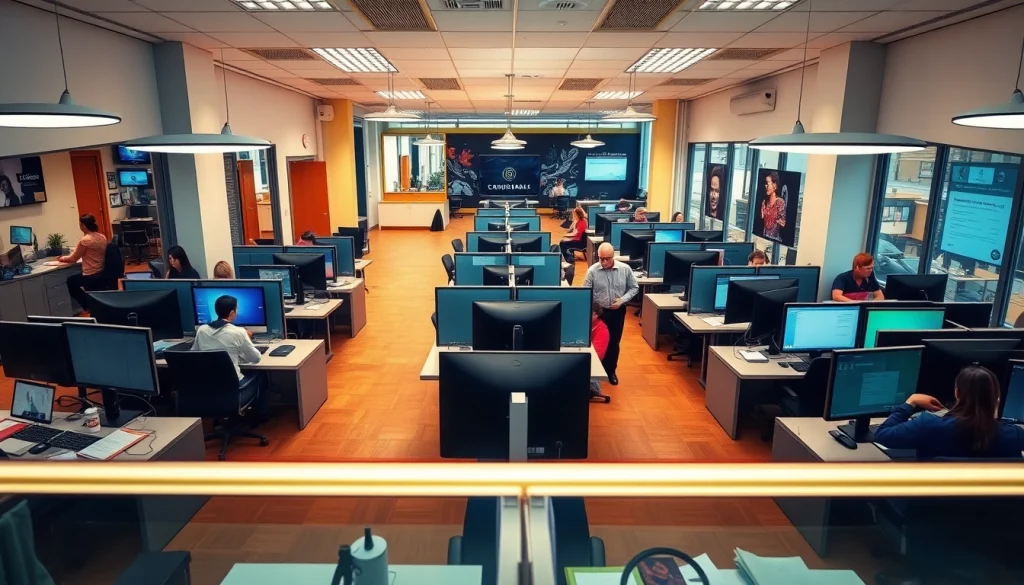 Efficient operations at call centers in Tijuana Mexico, featuring vibrant agents effectively engaging with clients.