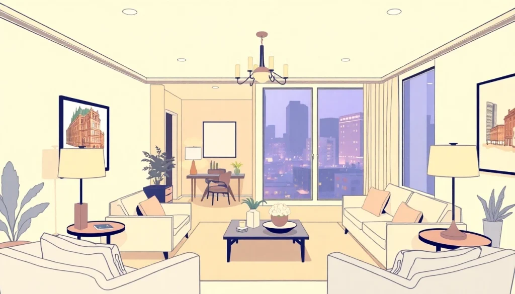 Experience the charm of Bloomsbury Residences’ elegantly designed living space with modern decor.