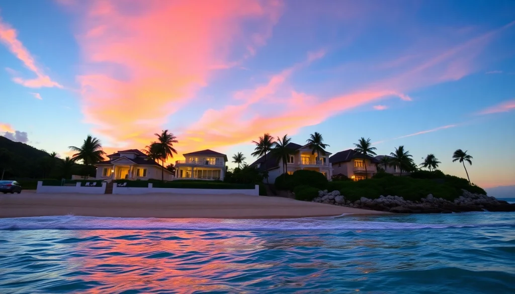 Experience the serene beauty of exclusive villas St. Martin nestled on a stunning beach.